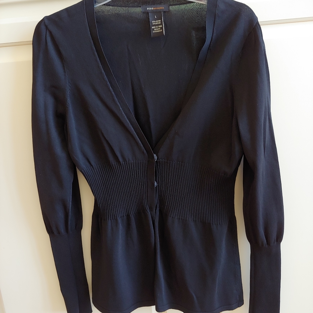 Black cardigan